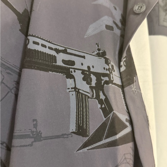 Retro Rifle Scar Rifle Tactical collared button up tee - Picture 2 of 2